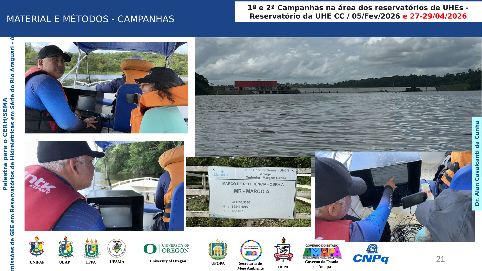 Slide 21 - Amostragem de Sedimentos & Testemunhadores